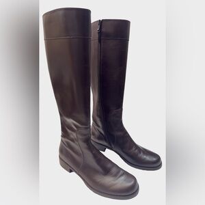 Stuart Weitzman Dark Brown Leather Women’s Riding Boots Size 7 M